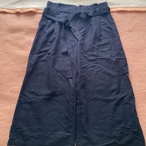 A New Day Wide Legged Black Tie Pants Size XXL Black